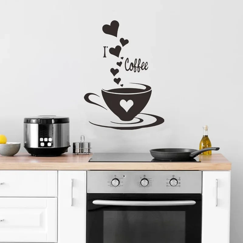 Creative Coffee Cup Wall Sticker Living Room Bedroom Home Decoration Wallpaper Restaurant Removable Mural Cafe Decor Stickers
Creative Coffee Cup Wall Sticker Living Room Bedroom Home Decoration Wallpaper Restaurant Removable Mural Cafe Decor Stickers