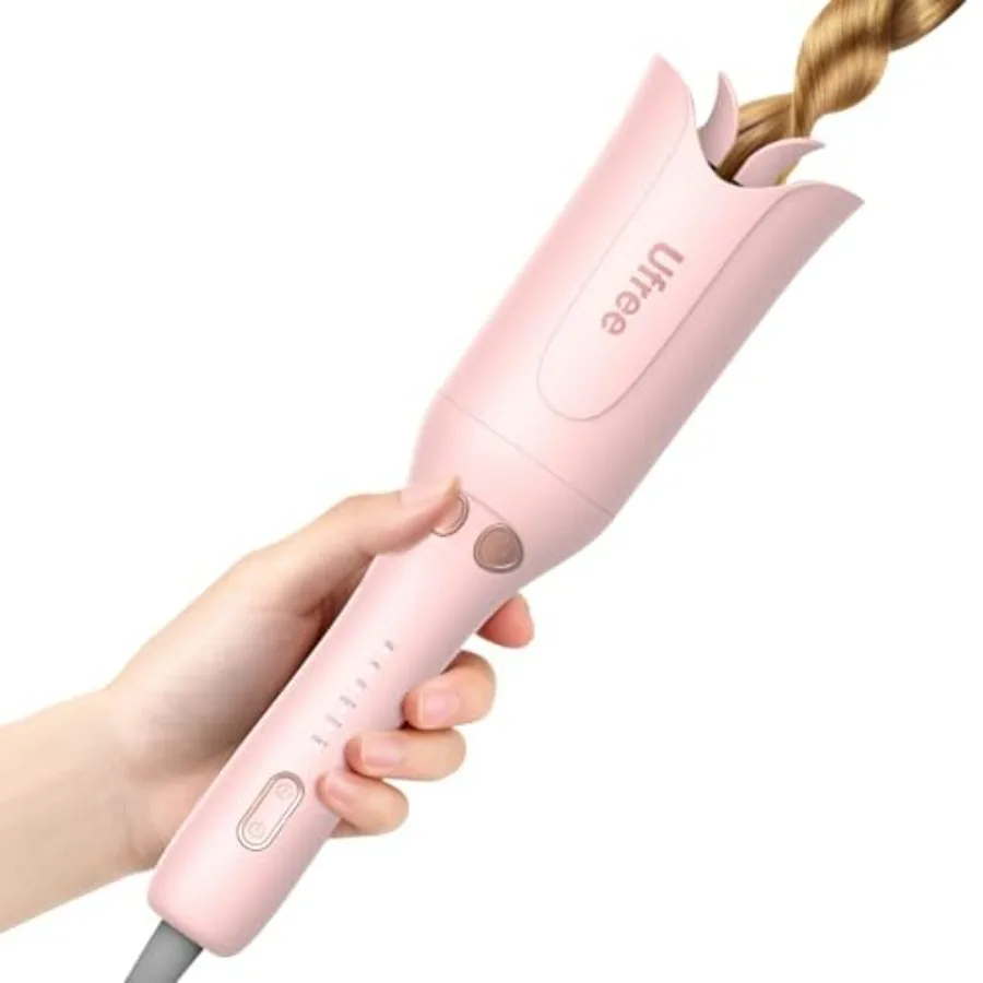 Automatic Rotating Curling Iron, 1 Inch Ceramic Curling Wand, 1-Click Hair Curler with 3 Heat and Timers, Anti-Scald Design, 1M
Automatic Rotating Curling Iron, 1 Inch Ceramic Curling Wand, 1-Click Hair Curler with 3 Heat and Timers, Anti-Scald Design, 1M