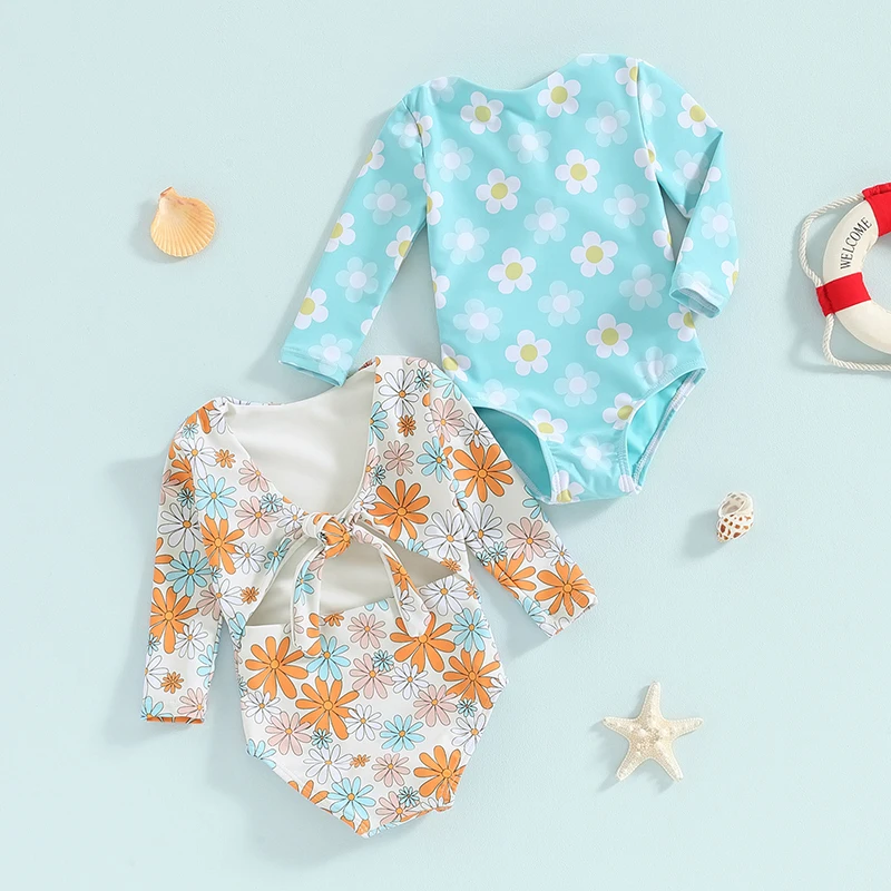 Baby Girl Swimwear Summer Floral Print Back Bandage Knot Cutout Monokini Swimsuits for Toddler Bathing Suits Beachwear
Baby Girl Swimwear Summer Floral Print Back Bandage Knot Cutout Monokini Swimsuits for Toddler Bathing Suits Beachwear
