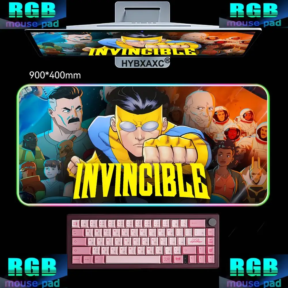 LED RGB HD Anime Invincible Mouse Pad Computer Laptop Rubber Non-slip Mouse Mat Mousepad Gamers Decoracion Desk Mat HYBXAXC
LED RGB HD Anime Invincible Mouse Pad Computer Laptop Rubber Non-slip Mouse Mat Mousepad Gamers Decoracion Desk Mat HYBXAXC