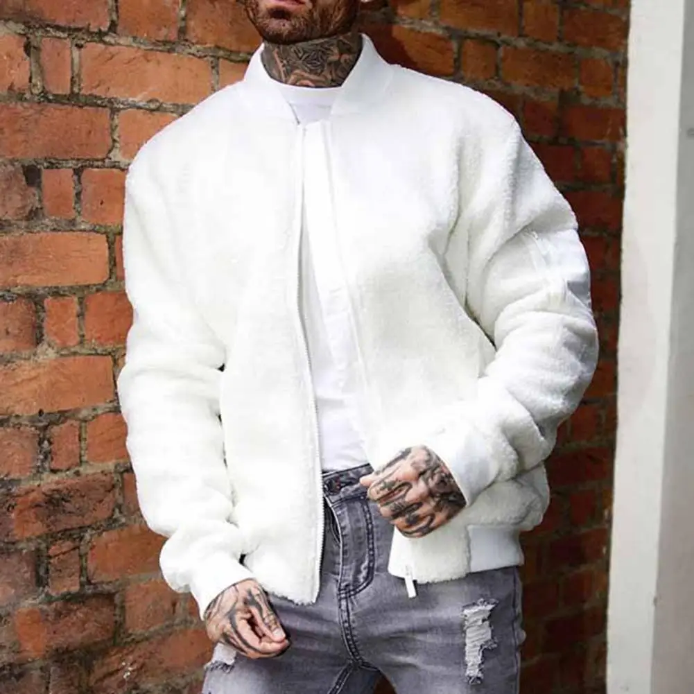 Versatile Men Coat Stylish Men's Polar Fleece Jacket With Full Zipper Pockets Coat For Autumn Winter Solid Color Outwear For Men
Versatile Men Coat Stylish Men's Polar Fleece Jacket With Full Zipper Pockets Coat For Autumn Winter Solid Color Outwear For Men