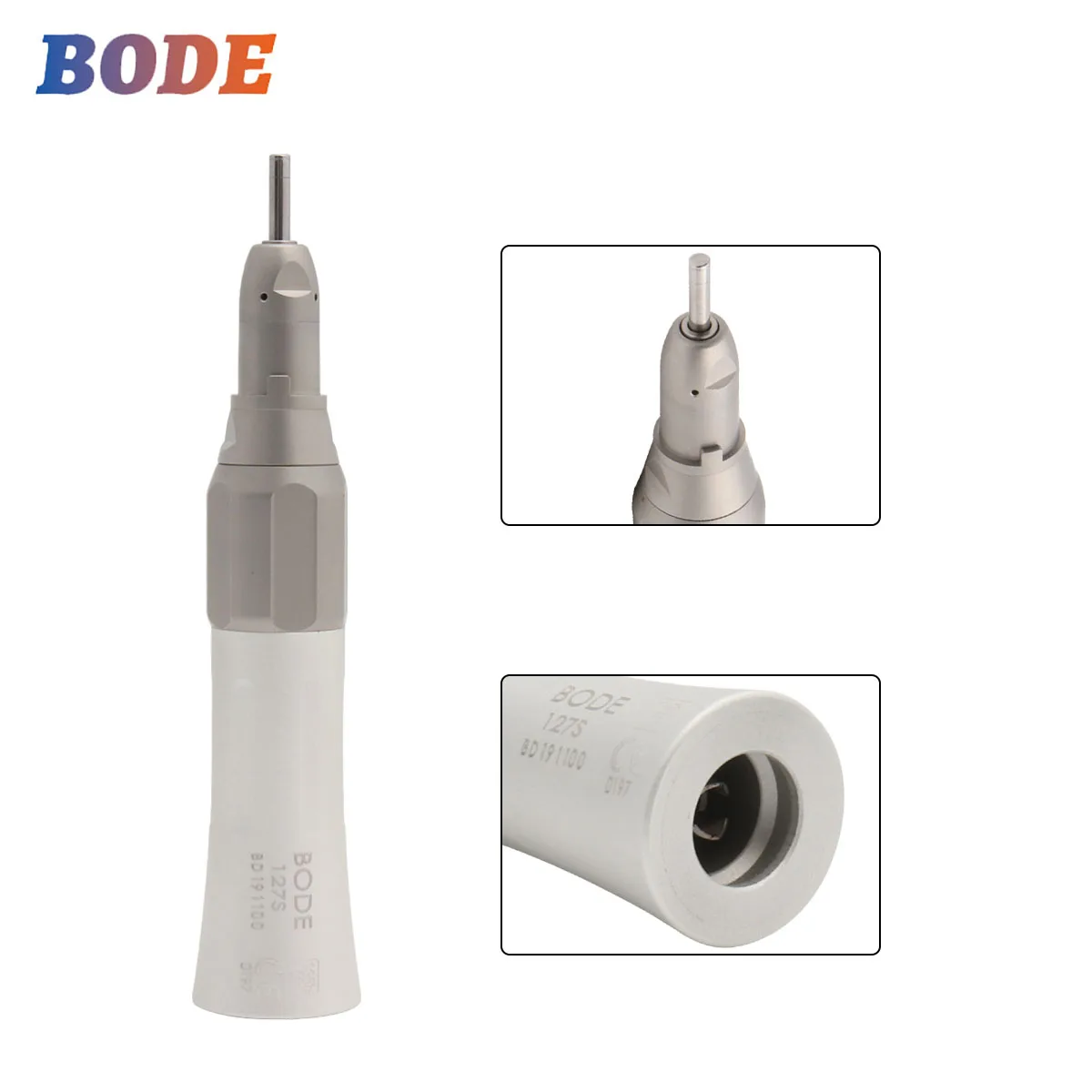 Dental Low Speed Handpiece Straight Nose Straight Angle Handpiece External Air Turbine BODE 127S
Dental Low Speed Handpiece Straight Nose Straight Angle Handpiece External Air Turbine BODE 127S