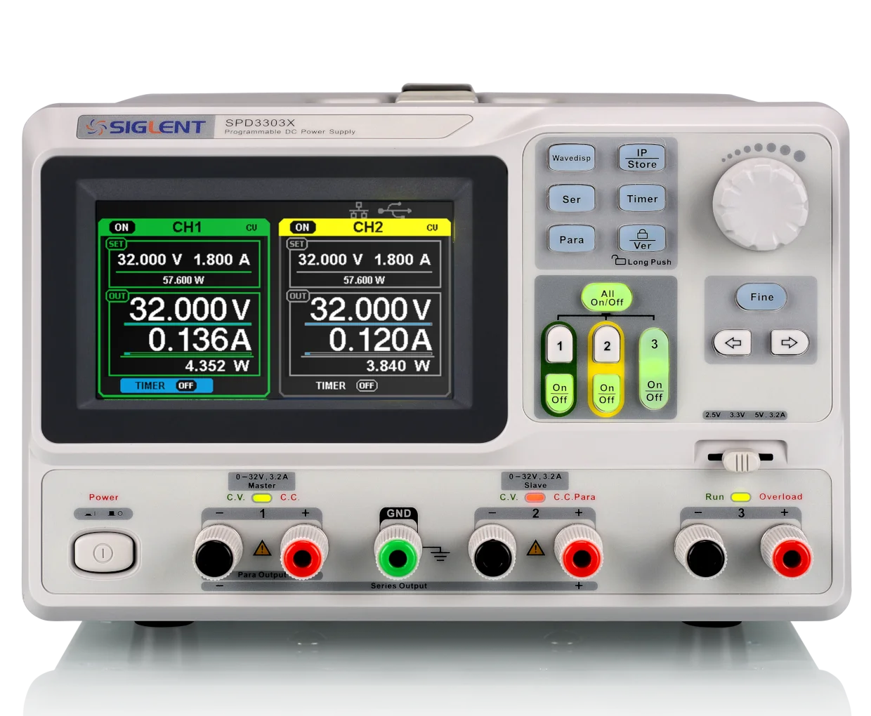 SIGLENT High-Precision Adjustable DC Power Supply Linear Programmable SPD3303X/C/X-E 1 Year Warranty for Testing EquipmentAR
SIGLENT High-Precision Adjustable DC Power Supply Linear Programmable SPD3303X/C/X-E 1 Year Warranty for Testing EquipmentAR