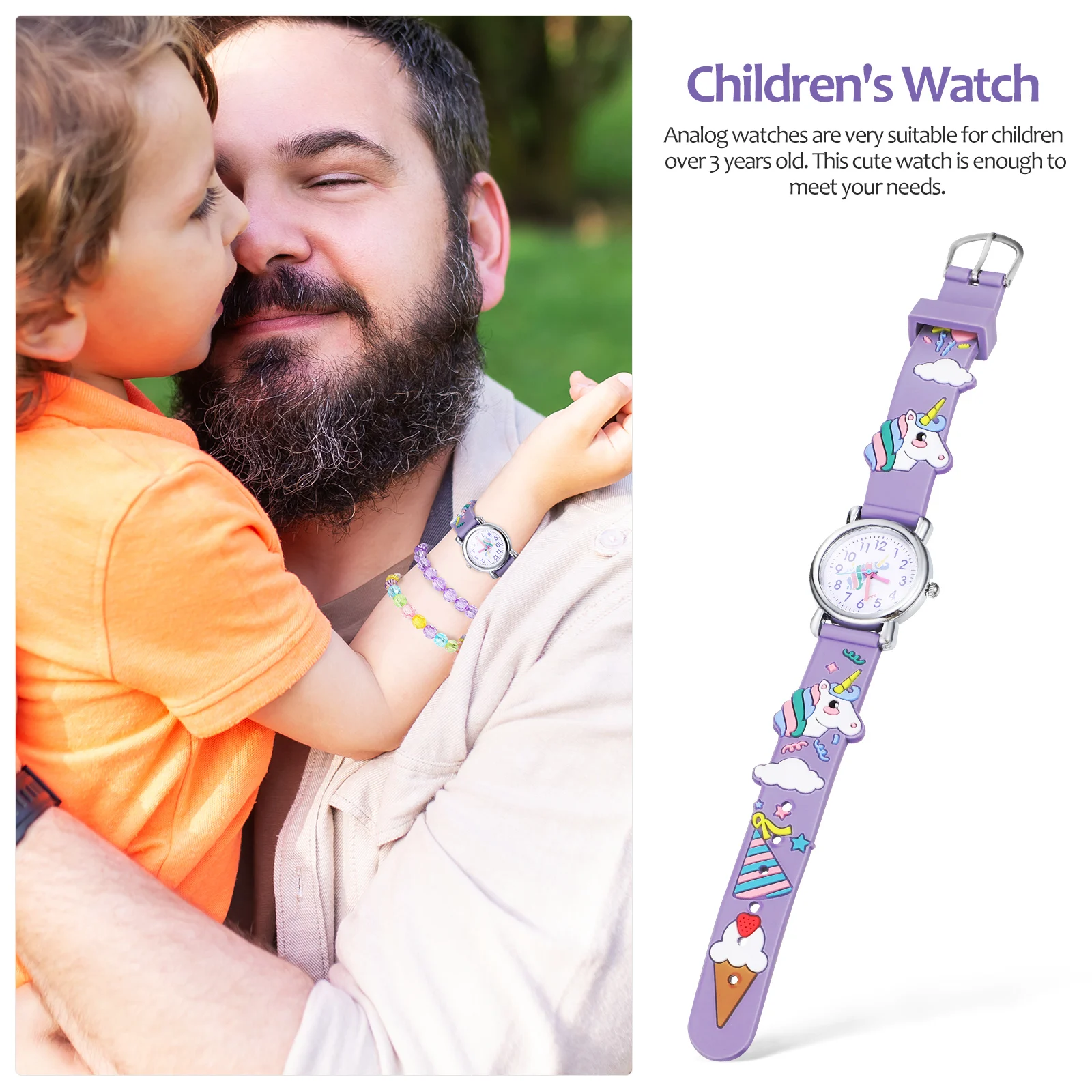 Beaded Unicorn Watch Set Toddler for Mirror Material: Ordinary Glass Bracelet Girls
Beaded Unicorn Watch Set Toddler for Mirror Material: Ordinary Glass Bracelet Girls