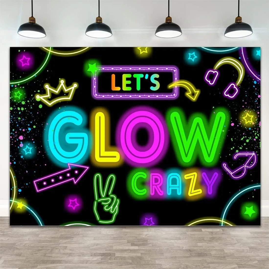 Glow in The Dark Party Backdrop 7x5ft Neon Splash Paint Banner for Birthday Photography
Glow in The Dark Party Backdrop 7x5ft Neon Splash Paint Banner for Birthday Photography