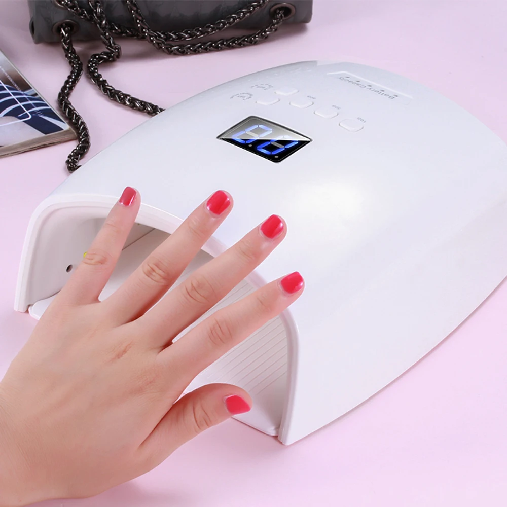 Portable Rechargeable UV LED Nail Dryer 48W Gel Polish Curing Lamp with Bottom Timer LCD Display Quick Dry Lamp for Nails Manicu
Portable Rechargeable UV LED Nail Dryer 48W Gel Polish Curing Lamp with Bottom Timer LCD Display Quick Dry Lamp for Nails Manicu
