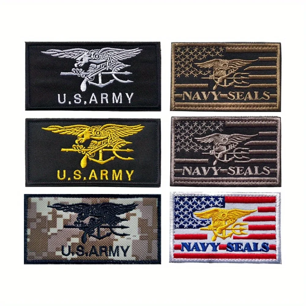 1pc US Navy Seals Patches Embroidered Hook and Loop Tactical Badge for Backpack Coat Tactical Vest Accessories
1pc US Navy Seals Patches Embroidered Hook and Loop Tactical Badge for Backpack Coat Tactical Vest Accessories