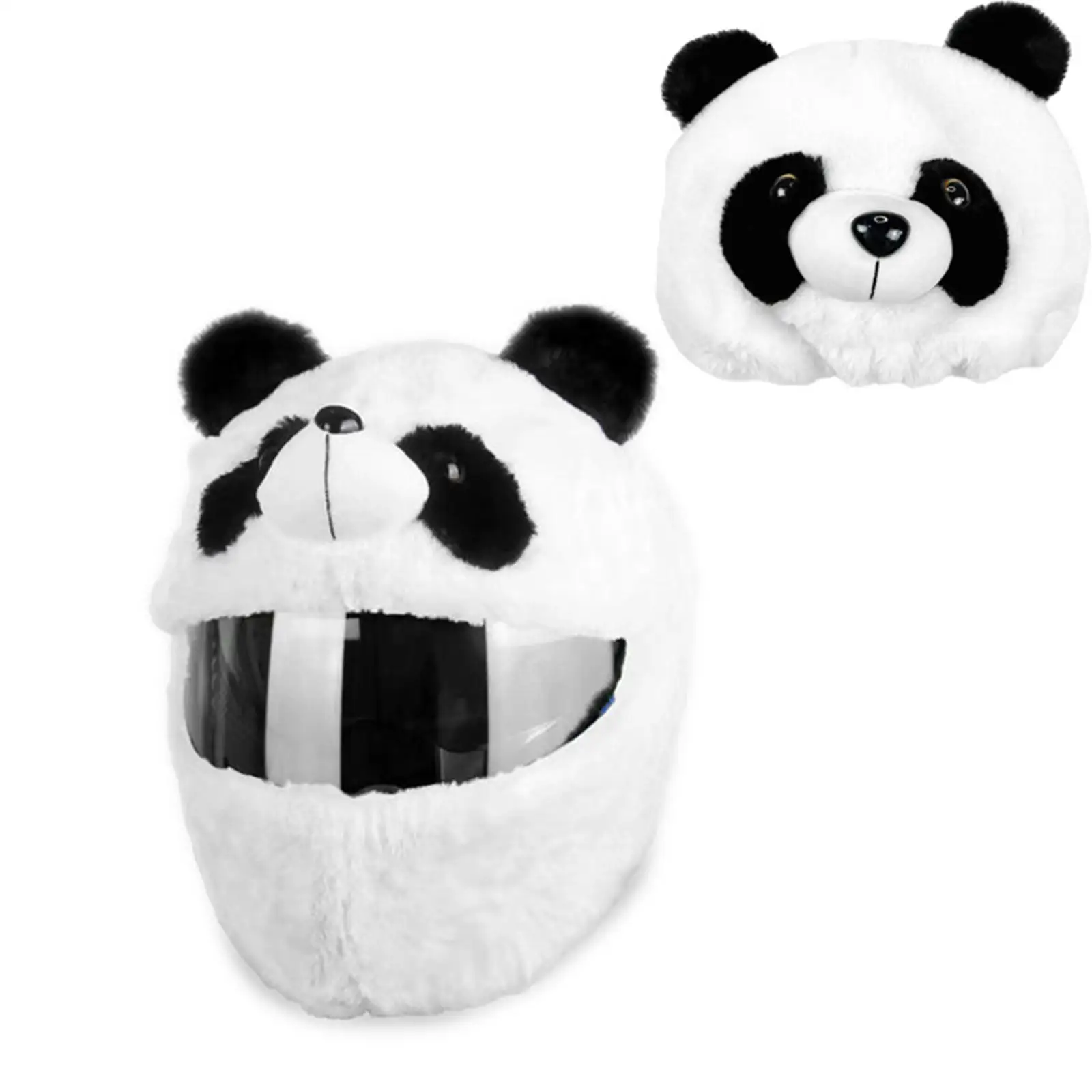 Motorcycle Helmet Cover, Helmet Protective Cover Cartoon Panda Decor Crazy Face Protection Cover Easy to Install
Motorcycle Helmet Cover, Helmet Protective Cover Cartoon Panda Decor Crazy Face Protection Cover Easy to Install