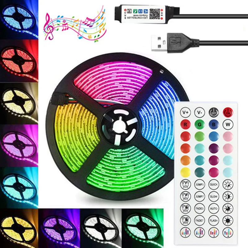USB LED Strip Lights Bluetooth Phone Control 5V Lamp for TV Backlight 5050 LED Ice Lights Mode for Room Decor светодиодная лента
USB LED Strip Lights Bluetooth Phone Control 5V Lamp for TV Backlight 5050 LED Ice Lights Mode for Room Decor светодиодная лента