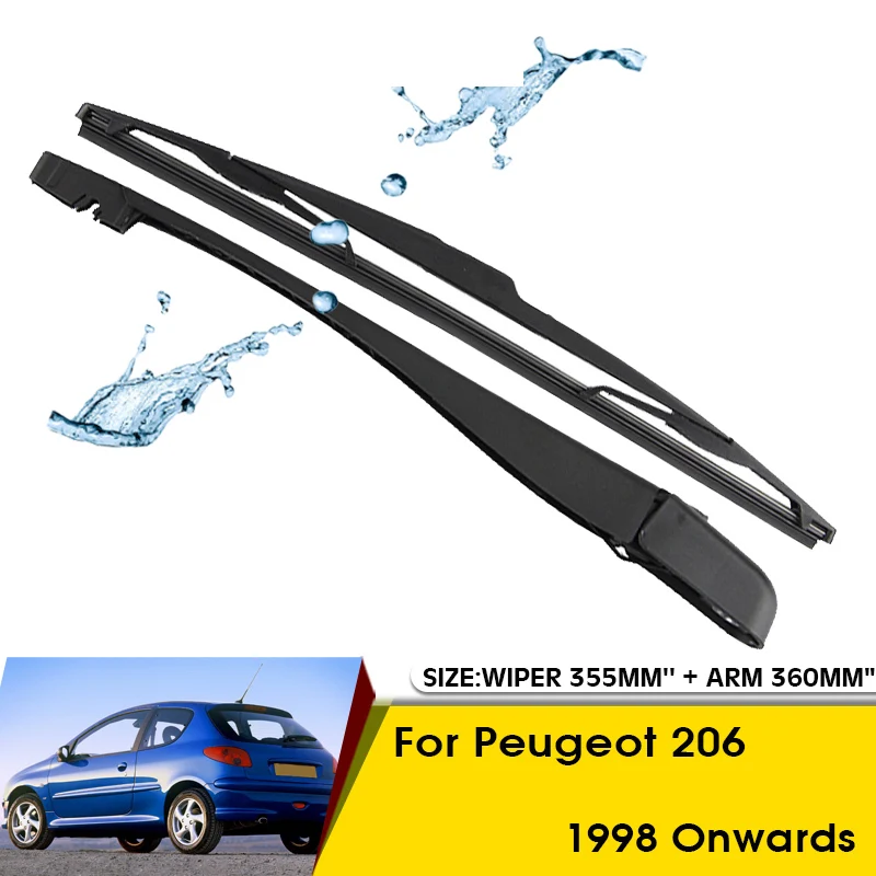 Car Wiper Blade For Peugeot 206 1998 Onwards Rear Back Windshield Windscreen Rear Wiper 355mm+Arm 360mm Car Accessories
Car Wiper Blade For Peugeot 206 1998 Onwards Rear Back Windshield Windscreen Rear Wiper 355mm+Arm 360mm Car Accessories