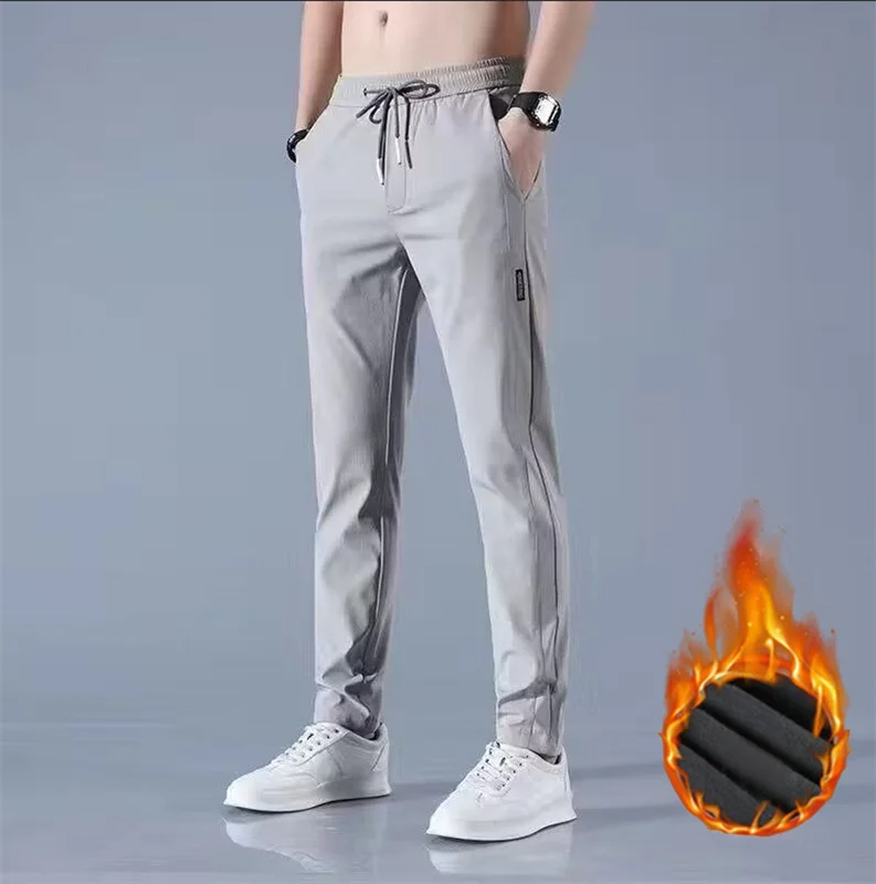 2024 spring and autumn new all-in-one plus fleece thick casual pants men's trend sports pants straight leg loose long pants
2024 spring and autumn new all-in-one plus fleece thick casual pants men's trend sports pants straight leg loose long pants