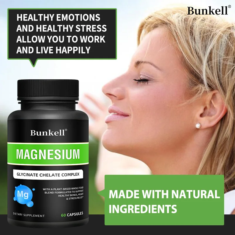 Magnesium Glycinate Capsules - Promotes Brain Health, Strengthens Muscles and Bones, Improves Sleep, and Relaxes The Nerves
Magnesium Glycinate Capsules - Promotes Brain Health, Strengthens Muscles and Bones, Improves Sleep, and Relaxes The Nerves