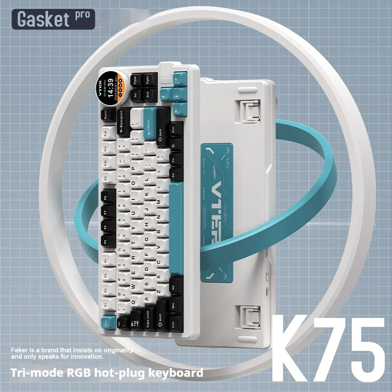New K75 Bluetooth Mechanical Keyboard With 83 Keys Supports Hot Swappable Full-Color Rgb Lighting Effects For Windows Ios Mac Os
New K75 Bluetooth Mechanical Keyboard With 83 Keys Supports Hot Swappable Full-Color Rgb Lighting Effects For Windows Ios Mac Os