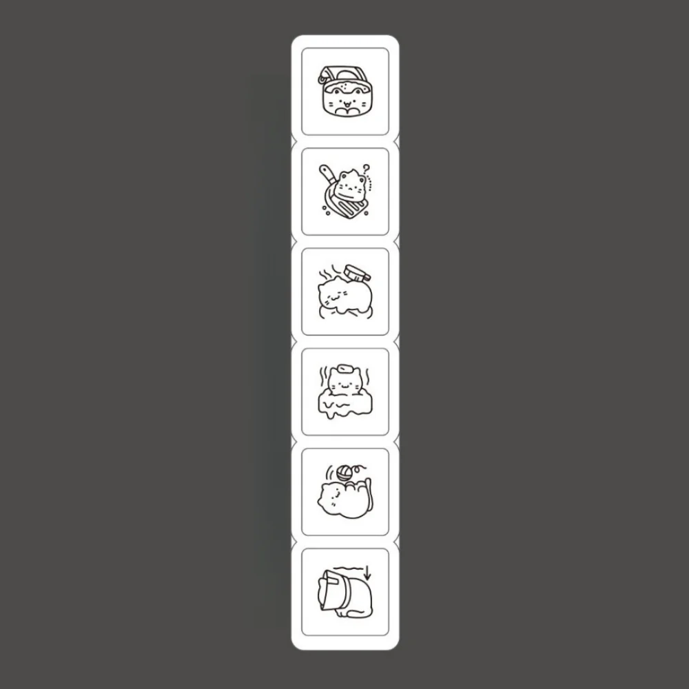 6pcs Cute Design Cat Emotion Stamp Plastic Handle Mini Size Rubber Stamp Daily Life Series White Pattern Stamps for Journaling
6pcs Cute Design Cat Emotion Stamp Plastic Handle Mini Size Rubber Stamp Daily Life Series White Pattern Stamps for Journaling