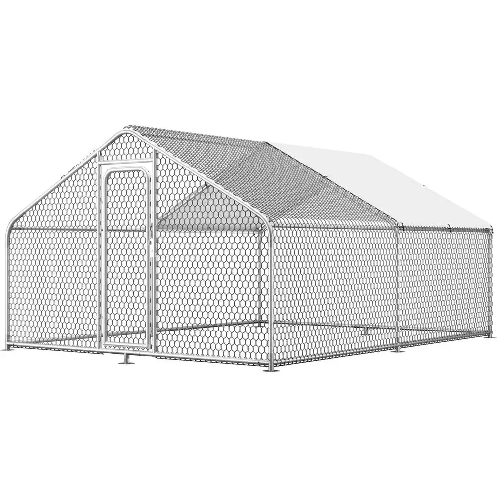 Large Metal Chicken Coop,13.1'L x 9.8'W x 6.6'H ,Walk in Chicken Pen with Cover or Yard,Large Poultry Cage or Duck Rabbit
Large Metal Chicken Coop,13.1'L x 9.8'W x 6.6'H ,Walk in Chicken Pen with Cover or Yard,Large Poultry Cage or Duck Rabbit