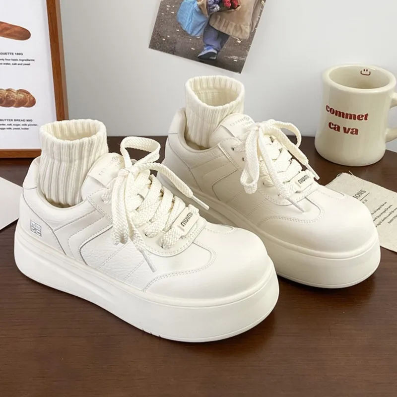 2025 Spring Chunky Platform Sneakers for Women Retro Style Thick-Sole Casual Shoes Versatile White Sneakers Ins Trendy Must-Have
2025 Spring Chunky Platform Sneakers for Women Retro Style Thick-Sole Casual Shoes Versatile White Sneakers Ins Trendy Must-Have