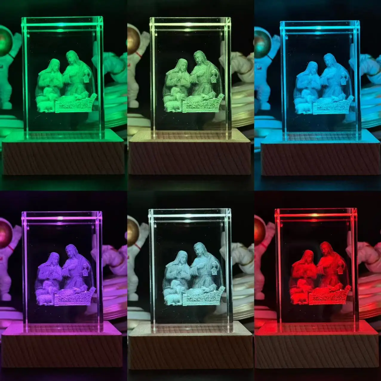 1 шт., 3D лазерный резной кристалл, семья из трех ночников, с цветным световым деревянным держателем лампы, украшение для дома, костюм
1 шт., 3D лазерный резной кристалл, семья из трех ночников, с цветным световым деревянным держателем лампы, украшение для дома, костюм