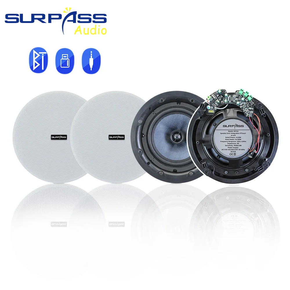 Bluetooth Frameless Active Coaxial Ceiling Speaker 5'' 8Ohm ABS Decorative Materials Beauty Club Home Background Music System
Bluetooth Frameless Active Coaxial Ceiling Speaker 5'' 8Ohm ABS Decorative Materials Beauty Club Home Background Music System