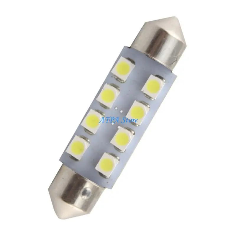U13C Car LED Decorating Taillamp Bulb 8SMD Double Pointed Festoon 31mm 36mm 39mm 41mm
U13C Car LED Decorating Taillamp Bulb 8SMD Double Pointed Festoon 31mm 36mm 39mm 41mm