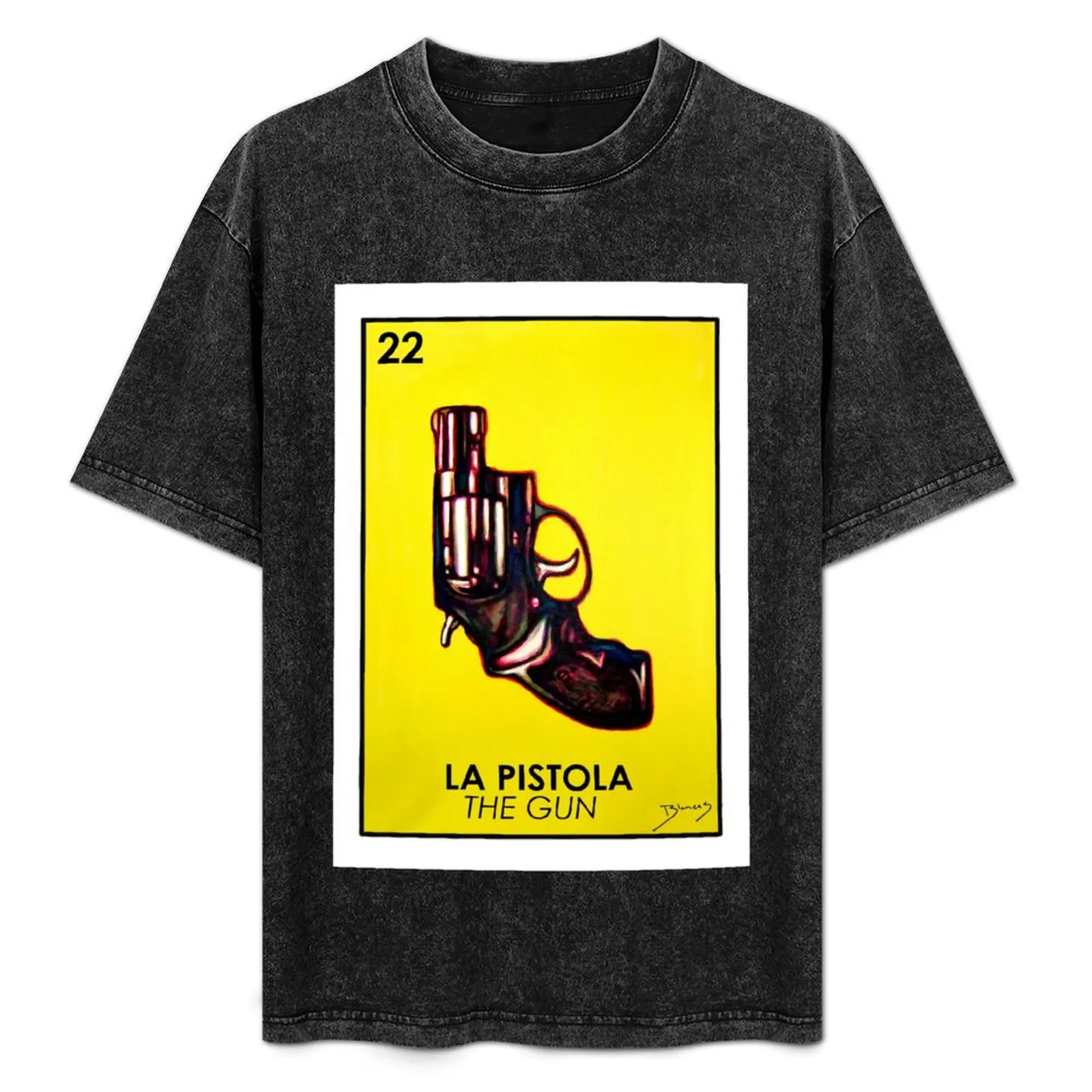 La Pistola - The Gun - Loteria T-Shirt Fashion Graphic Tee for Men
La Pistola - The Gun - Loteria T-Shirt Fashion Graphic Tee for Men