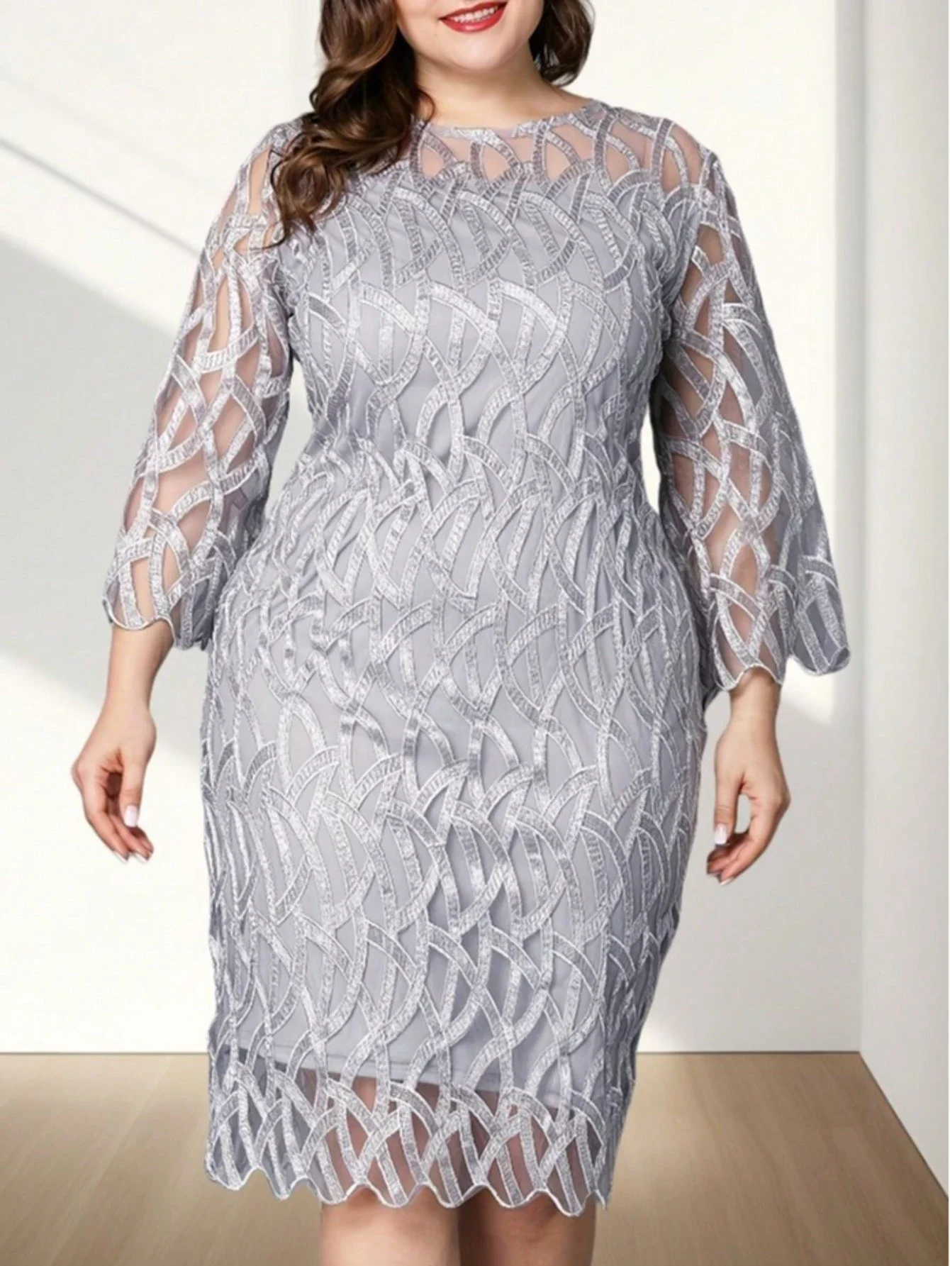 Plus Size Women Lace Long Sleeve Midi Dress Cocktail Evening Bodycon Party
Plus Size Women Lace Long Sleeve Midi Dress Cocktail Evening Bodycon Party