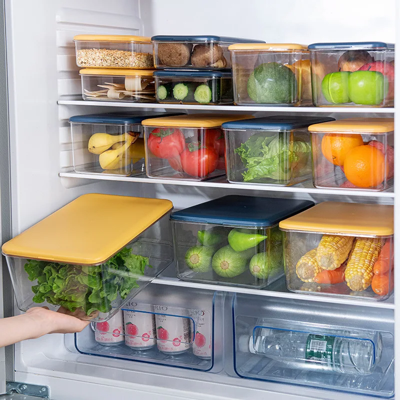 Crisper Sealed Food Freeze Refrigerator Kitchen Food Preservation and Finishing Large Capacity Refrigerator Storage Box
Crisper Sealed Food Freeze Refrigerator Kitchen Food Preservation and Finishing Large Capacity Refrigerator Storage Box