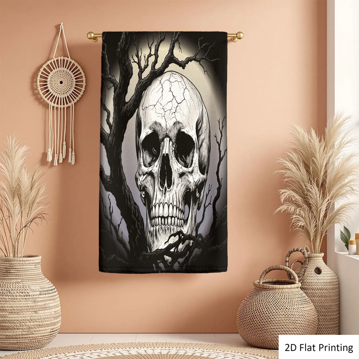 1Pc Abstract Art Style Skull With Dead Tree Bathroom Hand Towel Bath Towel, Multiple Size Microfiber Polyester Towel, Unique Home Decorative Kitchen Towels, Festival Bathroom Accessories Decor, Quick Dry and Absorbent
1Pc Abstract Art Style Skull With Dead Tree Bathroom Hand Towel Bath Towel, Multiple Size Microfiber Polyester Towel, Unique Home Decorative Kitchen Towels, Festival Bathroom Accessories Decor, Quick Dry and Absorbent