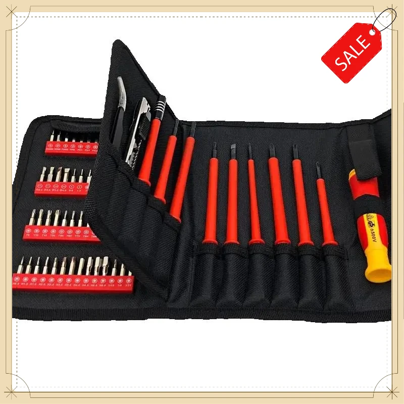 124 in 1 Insulated Screwdriver Kit Anti-electric Shock Professional Electrician Tools for Phone Computer Repair
124 in 1 Insulated Screwdriver Kit Anti-electric Shock Professional Electrician Tools for Phone Computer Repair
