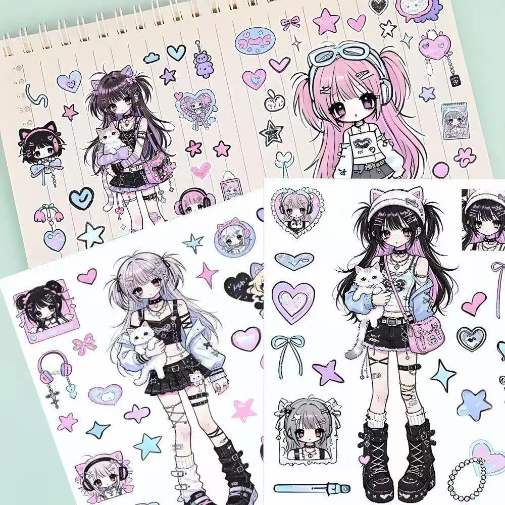 6 Japanese-style Cute Cartoon Anime Stickers Inexpensive for Students Suitable for Phones Journals Self-adhesive and For Collage
6 Japanese-style Cute Cartoon Anime Stickers Inexpensive for Students Suitable for Phones Journals Self-adhesive and For Collage