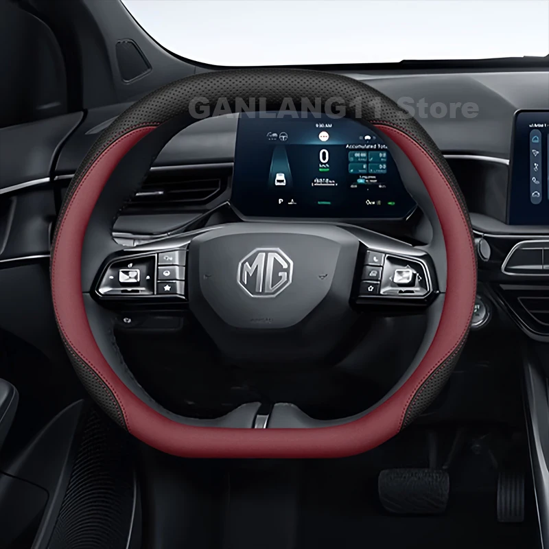 Leather Car Steering Wheel Cover For All new MG 3 MG3 ES5 HS 2024 2025 ultra-thin Auto interior mg zs hybrid 2025 accessories
Leather Car Steering Wheel Cover For All new MG 3 MG3 ES5 HS 2024 2025 ultra-thin Auto interior mg zs hybrid 2025 accessories