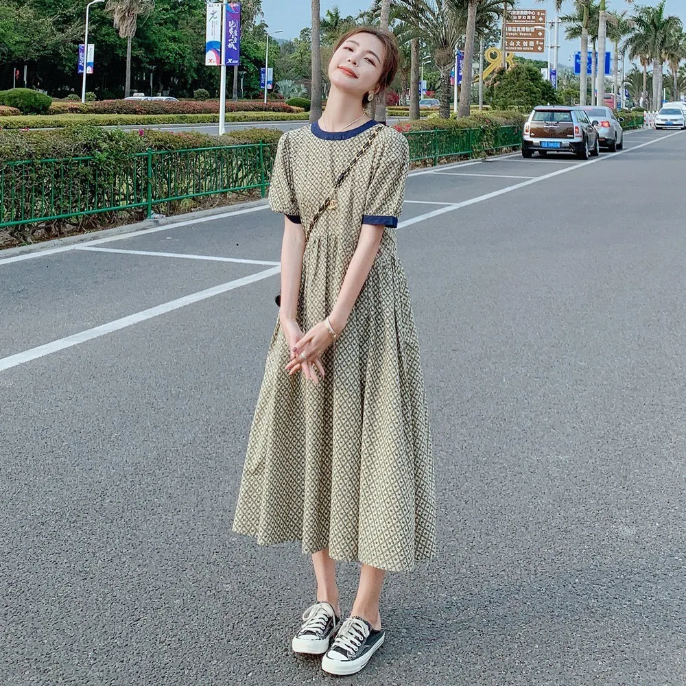 plus Size Korean Sle Hepburn Floral Print Dr Women Summer Loose Slimming Forest Gentle Long Dr round Ne ort Sve
plus Size Korean Sle Hepburn Floral Print Dr Women Summer Loose Slimming Forest Gentle Long Dr round Ne ort Sve