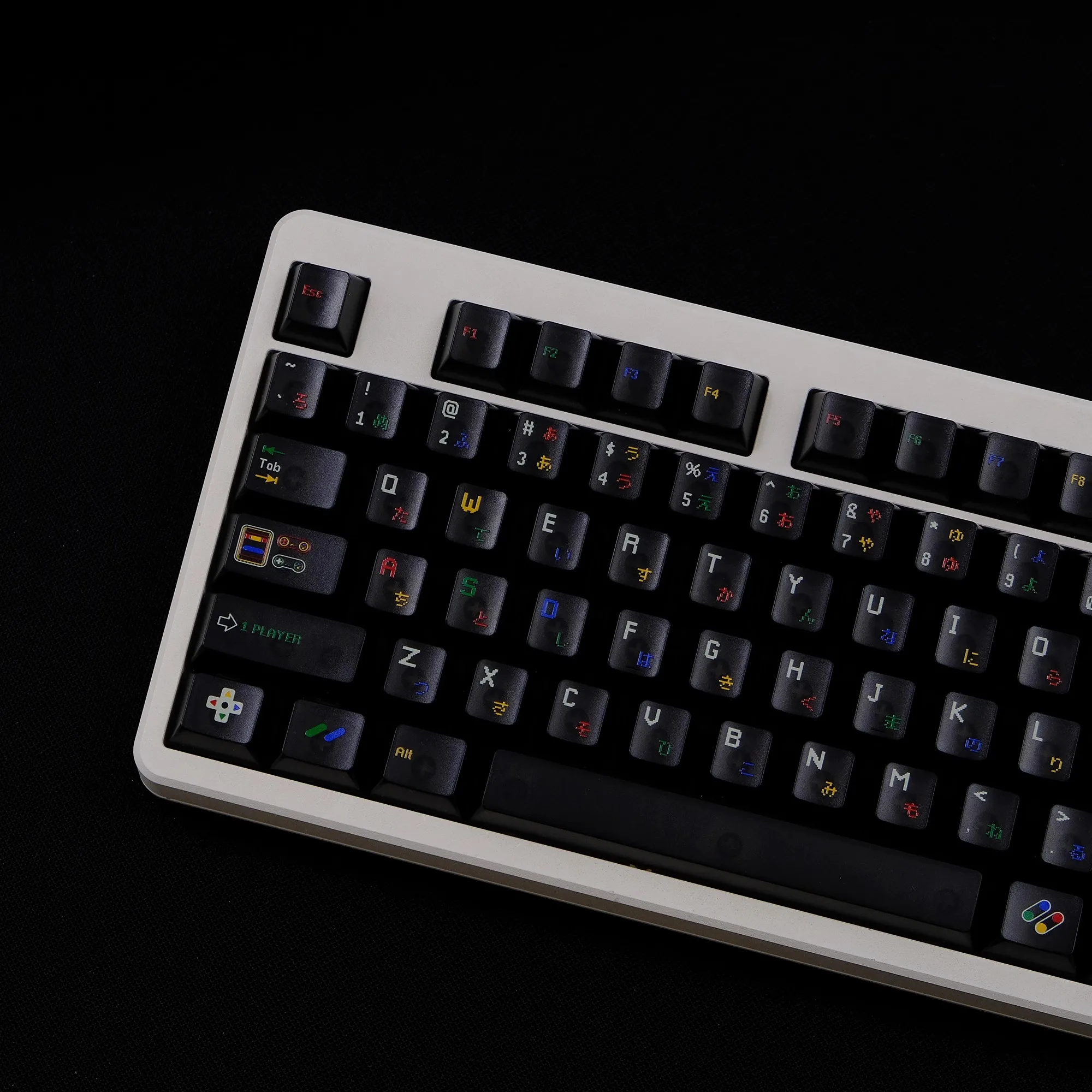 Retro SFC 1990 Childish Keycaps 122 keys Cherry Profile Transparent Keycaps For MX Switch DIY ISO keys Mechanical Keyboard
Retro SFC 1990 Childish Keycaps 122 keys Cherry Profile Transparent Keycaps For MX Switch DIY ISO keys Mechanical Keyboard
