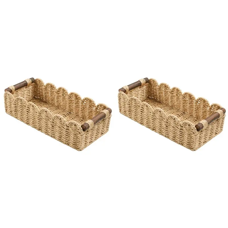 【ДОЛГОВЕЧНЫЙ】2 плетеных корзин для хранения туалетной бумаги — органайзер для ванной комнаты, милая декоративная корзина для детской, кухни, спальни
【ДОЛГОВЕЧНЫЙ】2 плетеных корзин для хранения туалетной бумаги — органайзер для ванной комнаты, милая декоративная корзина для детской, кухни, спальни