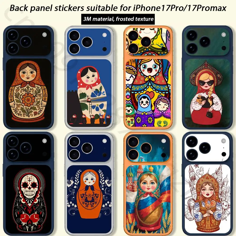 Russian Art Matryoshka For iPhone 17 pro Max /17 pro Full Cover Decal Skin Wrap 3D Colorful Rear Protective Sticker Film
Russian Art Matryoshka For iPhone 17 pro Max /17 pro Full Cover Decal Skin Wrap 3D Colorful Rear Protective Sticker Film