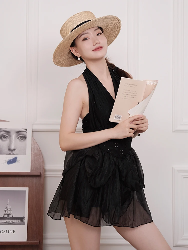 Bla Hollow out Bal Swimsuit Women's Thermal Spa Swimwear Sexy Strapl Flounce Skirt Sle Nylon Spandex
Bla Hollow out Bal Swimsuit Women's Thermal Spa Swimwear Sexy Strapl Flounce Skirt Sle Nylon Spandex