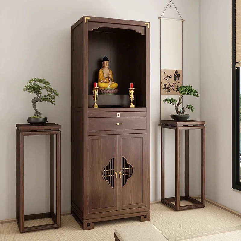 North American black walnut new Chinese vertical cabinet, shrine offering table, modern light luxury Guanyin Bodhisattva home
North American black walnut new Chinese vertical cabinet, shrine offering table, modern light luxury Guanyin Bodhisattva home