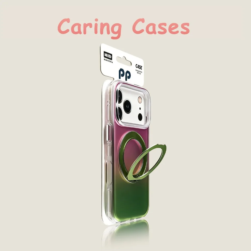For iPhone 17 Pro Max Case Pink Green Gradient 360° Integrated Stand Round Edge Large Hole Shockproof Cover with iphone 16 15
For iPhone 17 Pro Max Case Pink Green Gradient 360° Integrated Stand Round Edge Large Hole Shockproof Cover with iphone 16 15