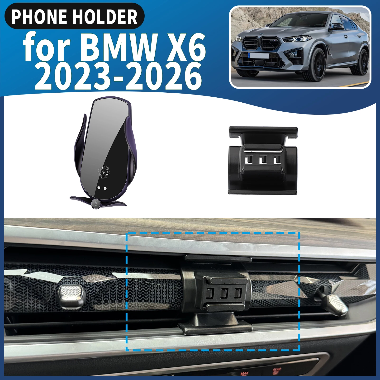 fit for BMW X6 2023 2024 2025 2026 Car Phone Holder Mount Vehicle-Specific GPS Navigation Easy Installation accessoires
fit for BMW X6 2023 2024 2025 2026 Car Phone Holder Mount Vehicle-Specific GPS Navigation Easy Installation accessoires