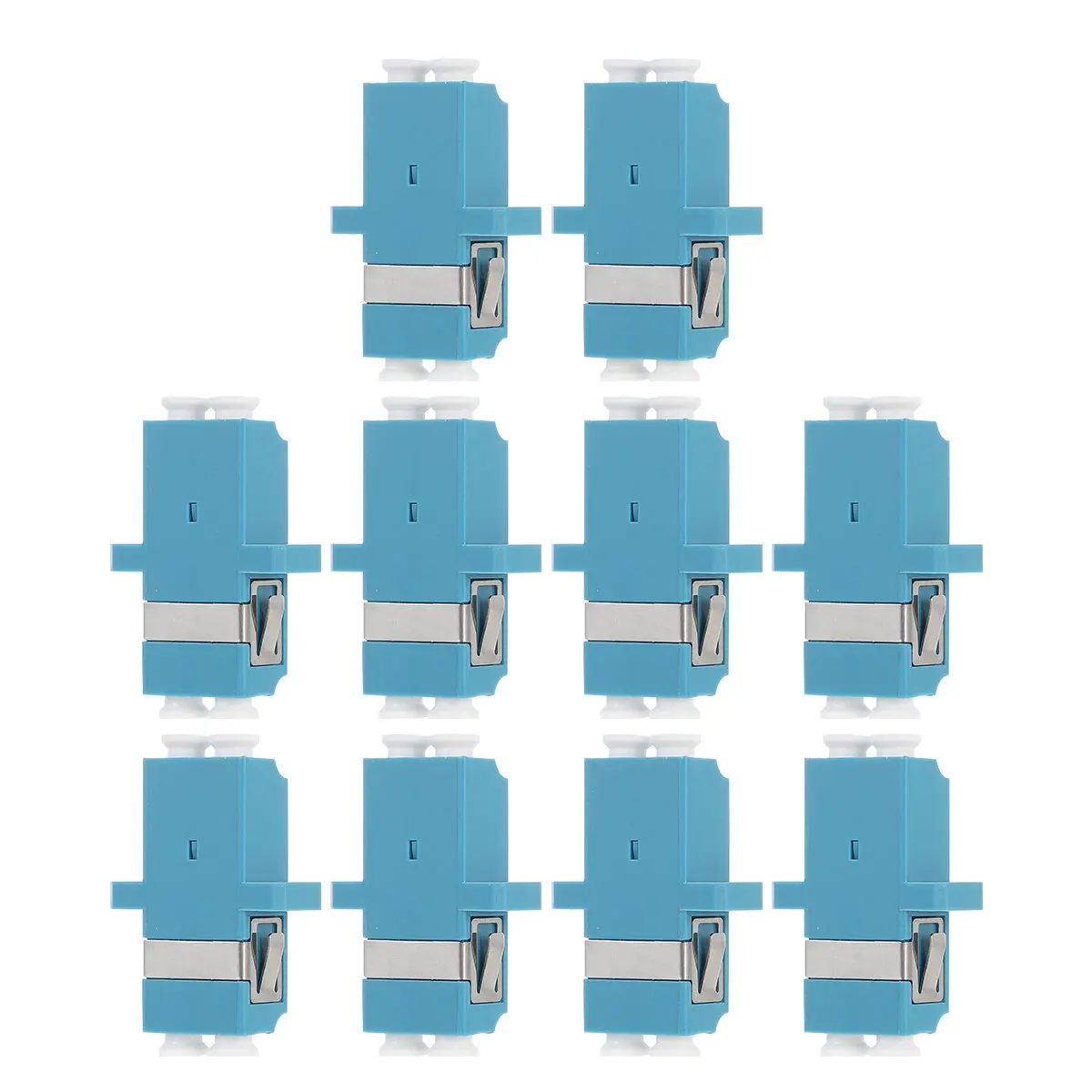 10 Pcs Fiber Optic Adapter Coupler Plastic Network Connectors Single Mode Low Loss Reusable Durability Optical Communication
10 Pcs Fiber Optic Adapter Coupler Plastic Network Connectors Single Mode Low Loss Reusable Durability Optical Communication