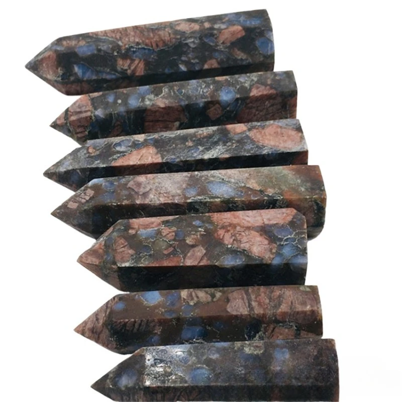 Amphibole single-pointed column hexagonal prism crystal column home decoration ornament
Amphibole single-pointed column hexagonal prism crystal column home decoration ornament
