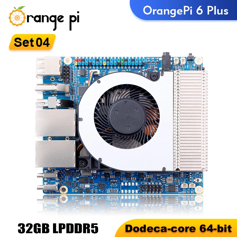 Orange Pi 6 Plus 16gb 32gb Ddr5 Development Board Cix cd8180/cd8160 Soc 2xm.2 key-m 45tops 5g Ethernet With Heatsink Orangepi
Orange Pi 6 Plus 16gb 32gb Ddr5 Development Board Cix cd8180/cd8160 Soc 2xm.2 key-m 45tops 5g Ethernet With Heatsink Orangepi