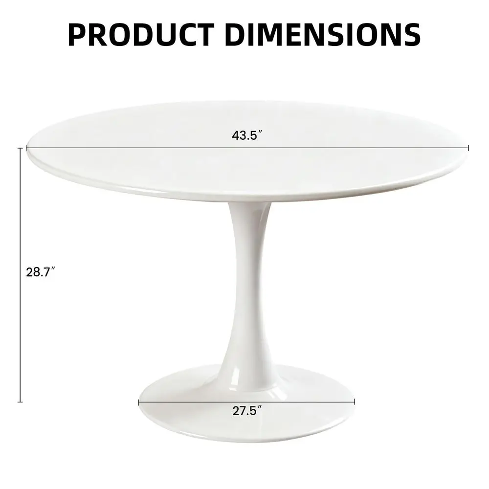 Tulip Table, Round Dining Table with Thickened Tabletop amp Metal Pedestal, Mid Century Modern Bistro Circle Table for Kitc -HOT
Tulip Table, Round Dining Table with Thickened Tabletop amp Metal Pedestal, Mid Century Modern Bistro Circle Table for Kitc -HOT