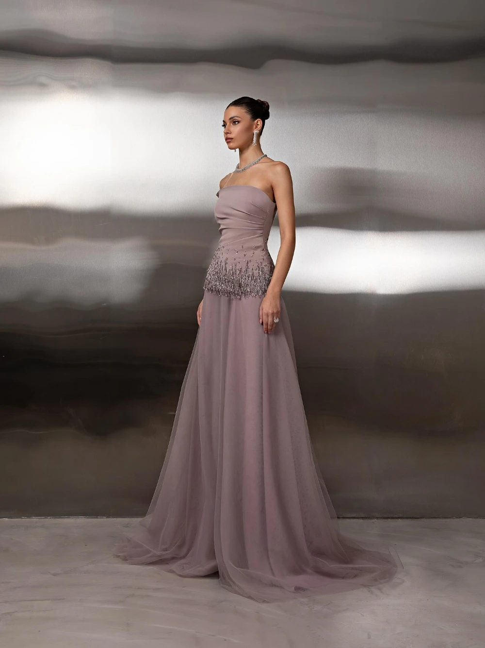 GRACEPROM Beaded Tassel Evening Dress Intricate Strapless A Line Prom Gown Customized Graceful Modern Zipper Back Cocktail Wear
GRACEPROM Beaded Tassel Evening Dress Intricate Strapless A Line Prom Gown Customized Graceful Modern Zipper Back Cocktail Wear