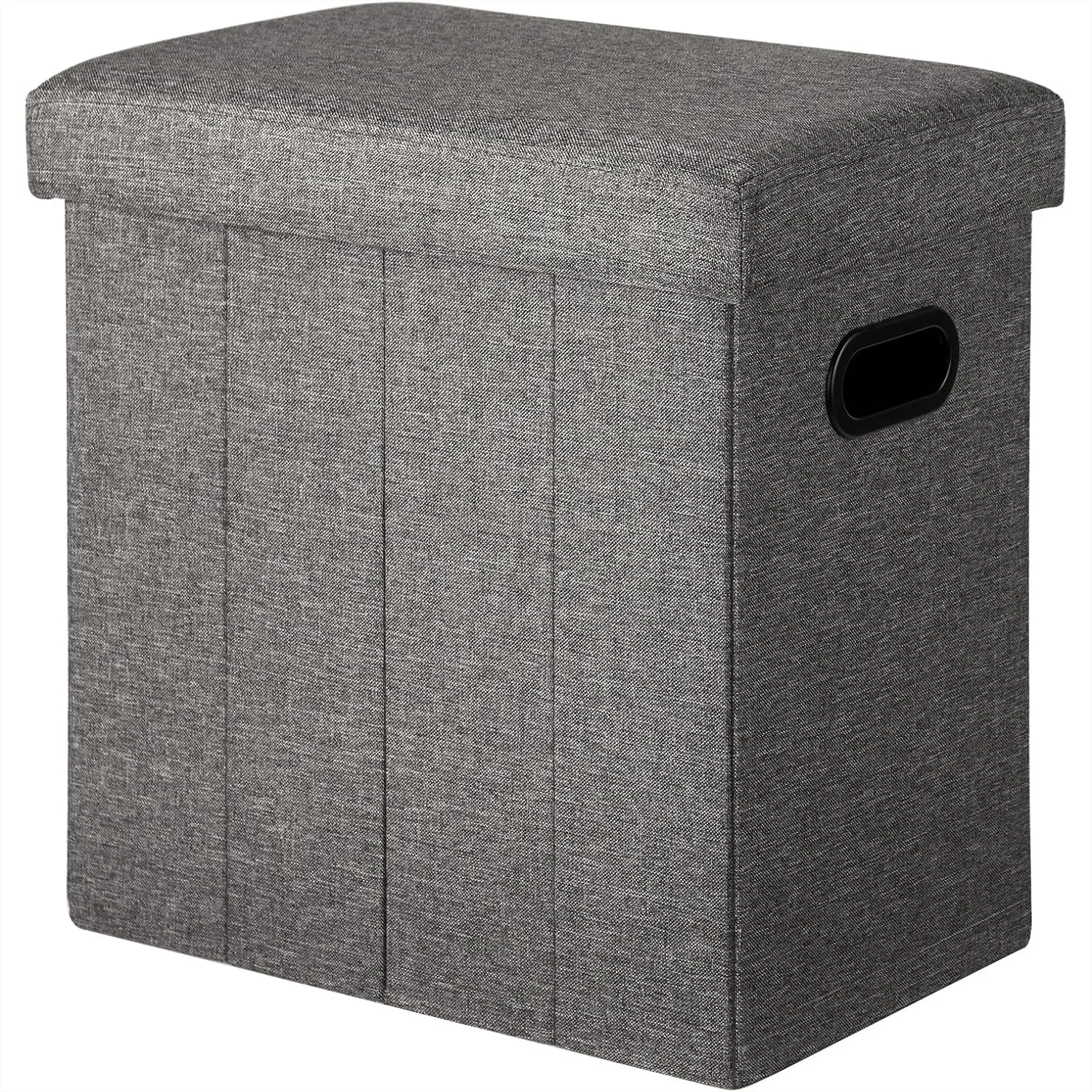 Collapsible Ottoman with Storage - Slim Tall Folding Footrest Stool, Gray Fabric Toy Chest for Room Convenience
Collapsible Ottoman with Storage - Slim Tall Folding Footrest Stool, Gray Fabric Toy Chest for Room Convenience