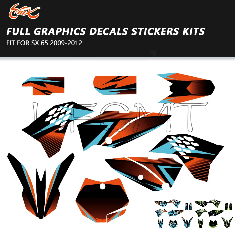 Fit for KTM 2009-2015 SX65 SX 65 Dirt Bike Fairing Graphic Decals Sticker Kit Motocross Background 2014 2013 2012 Custom Number
Fit for KTM 2009-2015 SX65 SX 65 Dirt Bike Fairing Graphic Decals Sticker Kit Motocross Background 2014 2013 2012 Custom Number
