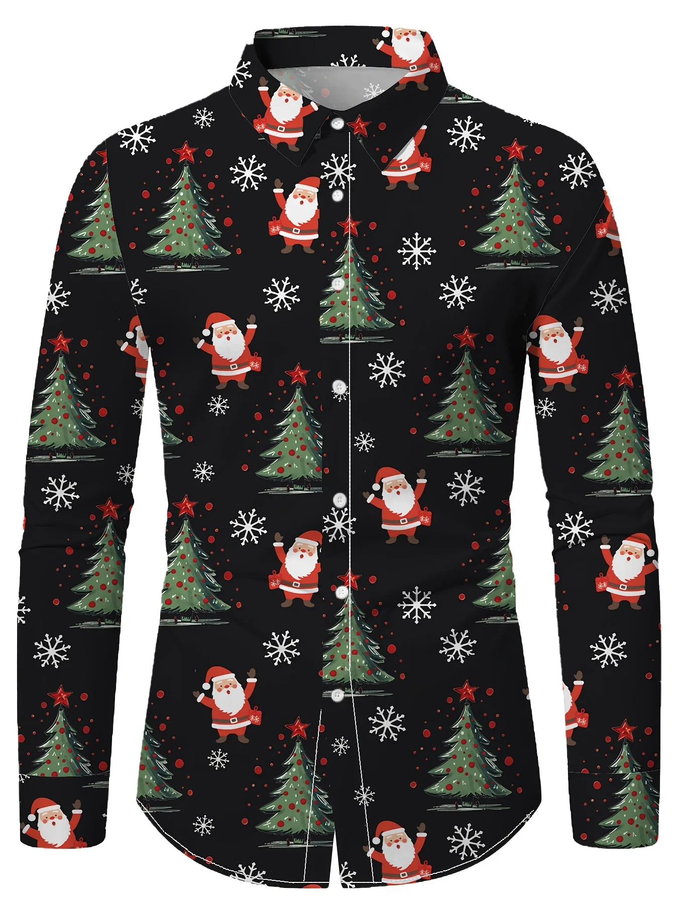 2024 New Christmas Theme Cartoon Pattern Men's Long Sleeved Button-Down Shirt Spring And Autumn, Creative Men's Party Clothing
2024 New Christmas Theme Cartoon Pattern Men's Long Sleeved Button-Down Shirt Spring And Autumn, Creative Men's Party Clothing