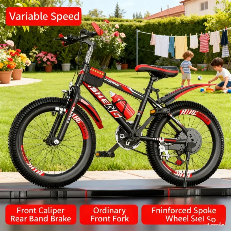 Variable Speed Children's Mountain Bike Black And Red High-End Gift Package 18-26 Inch Boys And Girls Pr Adult Bicycle
Variable Speed Children's Mountain Bike Black And Red High-End Gift Package 18-26 Inch Boys And Girls Pr Adult Bicycle