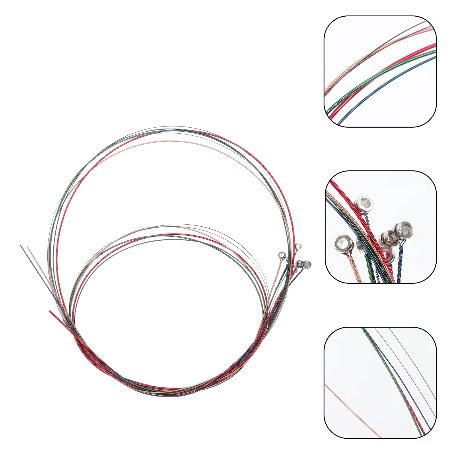 6 Pcs Colorful Guitar Strings Acoustic Electric Folk Replacement Metal Accessories for Beginners Gift Packaging
6 Pcs Colorful Guitar Strings Acoustic Electric Folk Replacement Metal Accessories for Beginners Gift Packaging