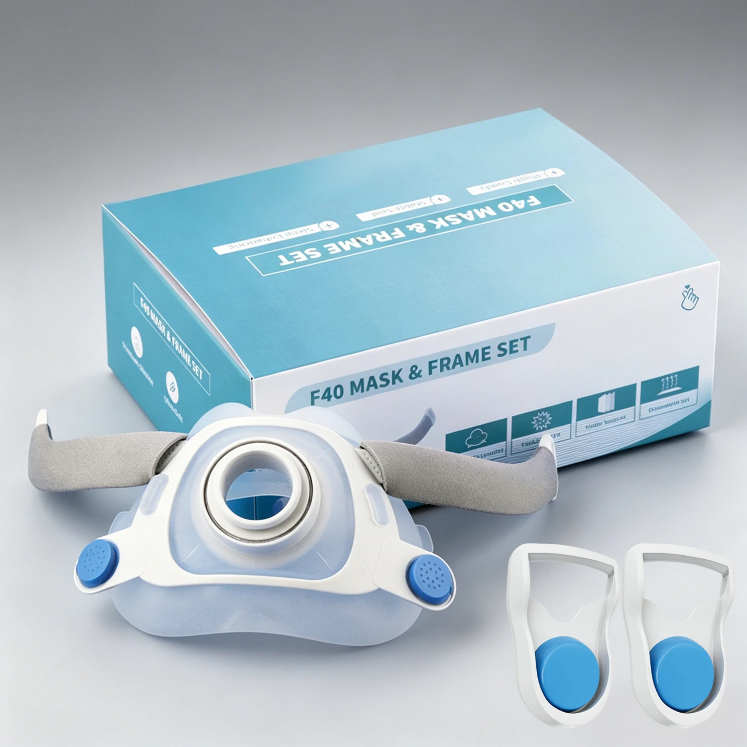 Face CPAP Mask & Frame Compatible with AirFit F40 Auto CPAP BiPAP Respirator Device Accessories Sleep Aid Apnea Anti Snoring
Face CPAP Mask & Frame Compatible with AirFit F40 Auto CPAP BiPAP Respirator Device Accessories Sleep Aid Apnea Anti Snoring