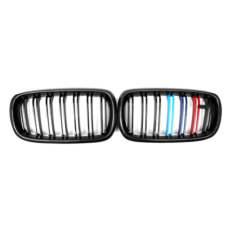 Automotive Parts Double Slats Carbon Fiber M color Kidney Grille For 2015-2018 BMW X5 X6 Front Grill Upgrade F15 F16 Grill
Automotive Parts Double Slats Carbon Fiber M color Kidney Grille For 2015-2018 BMW X5 X6 Front Grill Upgrade F15 F16 Grill